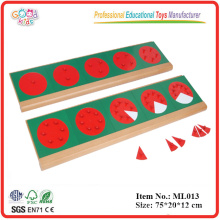 Montessori - Metal Fraction Circles with Stands